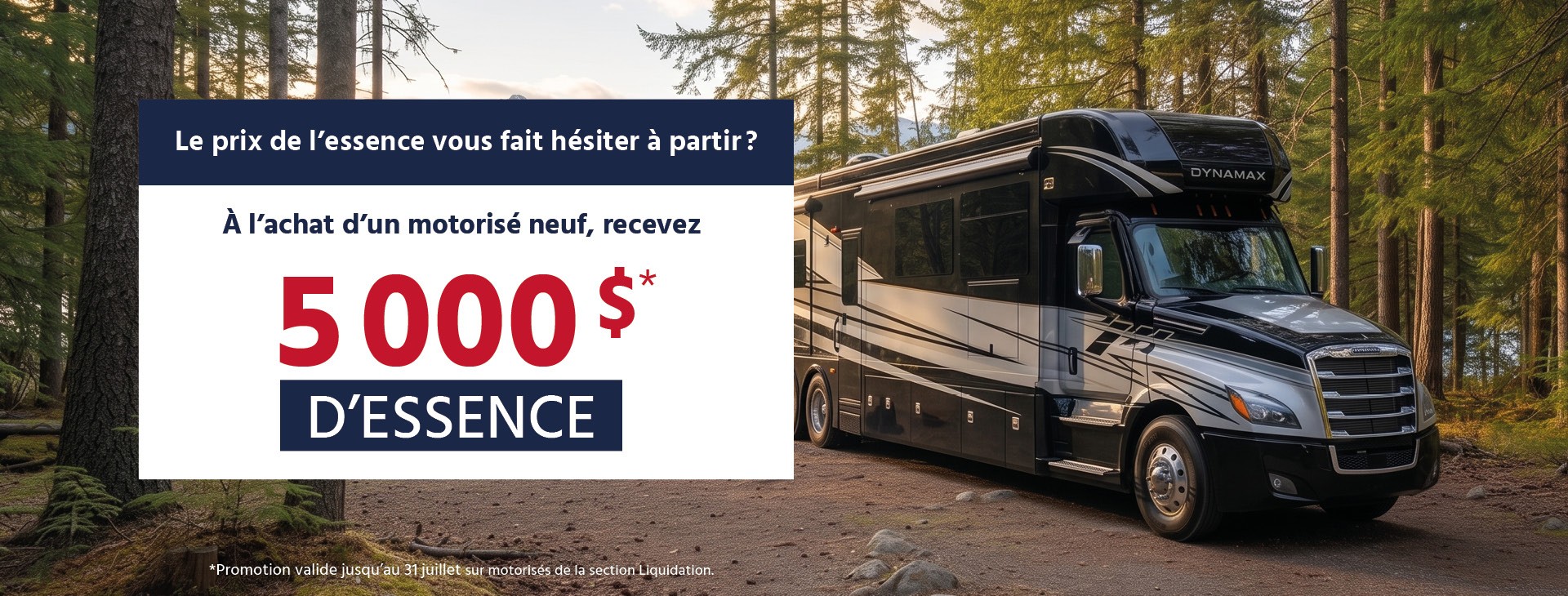 Recevez 5 000 $ d'essence
